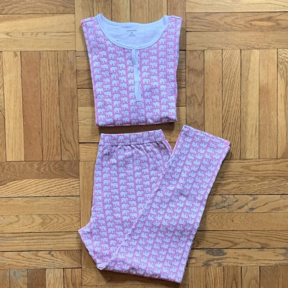 Roller Rabbit Pink Hathi Elephant Pajamas - Picture 6 of 16